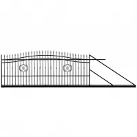 Brama przesuwna Agat prawa 4 m/1,4-1,6 m