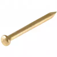 Gwoździe łeb półokrągły mosiądzowane 1,0x13mm