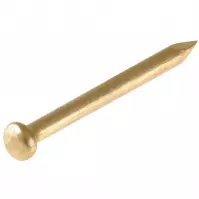 Gwoździe łeb półokrągły mosiądzowane 1,4x13mm