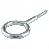 Haki śrubowe z końcówką oczkową ocynk.10x3x1,8mm