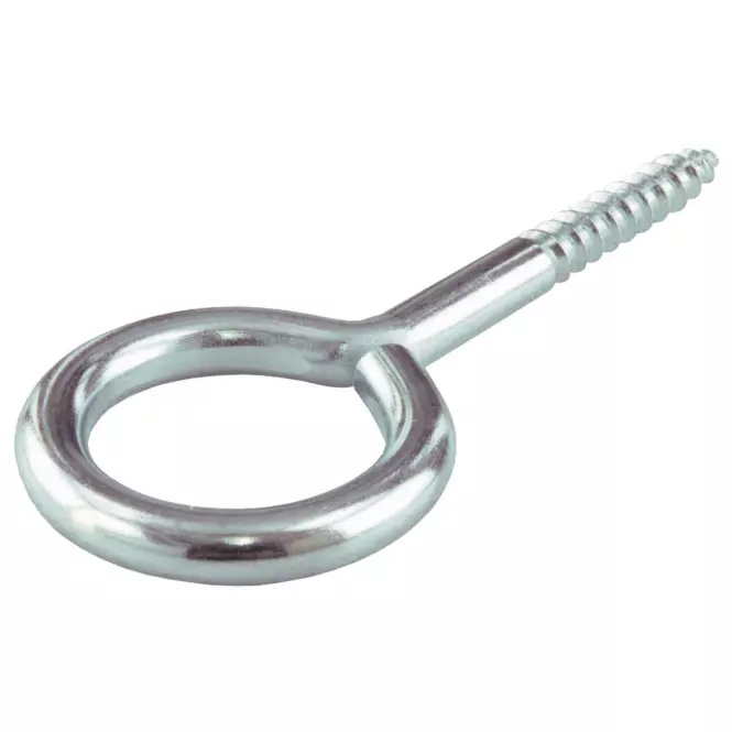 Haki śrubowe z końcówką oczkową ocynk.10x3x1,8mm