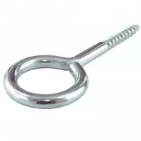 Haki śrubowe z końcówką oczkową ocynk.12x4x2,0mm