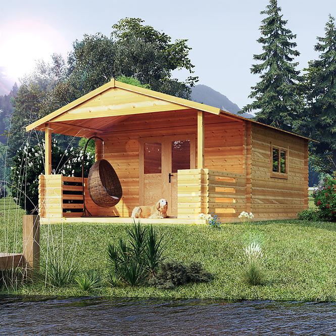 Domek Heidi 4x4m + taras 4x2m z podłogą