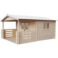 Domek Heidi 4x4m + taras 4x2m z podłogą