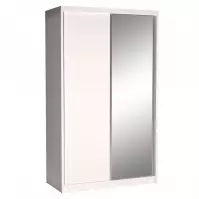 Szafa Karol 143 z lustrem biel alpejska