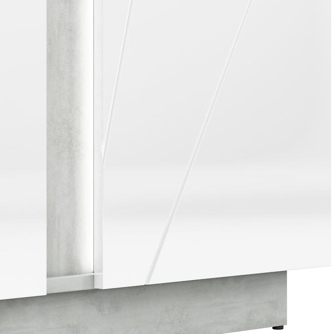 Szafa Lumens 01 biały połysk/beton