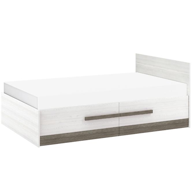 Łóżko Blanco 17 130 sosna śnieżna/new grey
