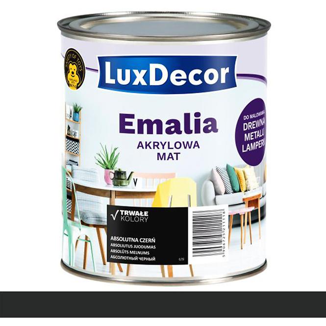 LuxDecor Emalia Akrylowa Absolutna Czerń Mat 0,4l