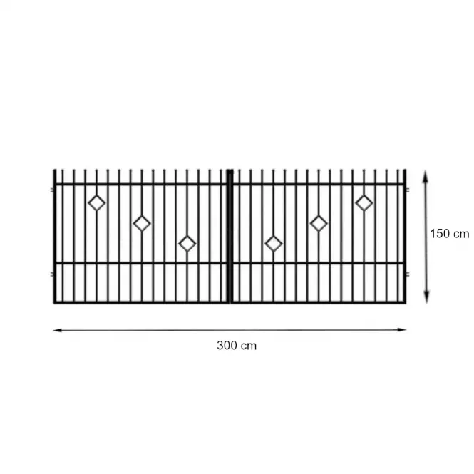 Brama Rita 2 3mx150cm