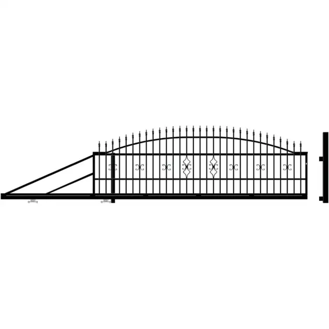 Brama przesuwna Tola 2 4m/1,44m lewa Zn+Ral9005