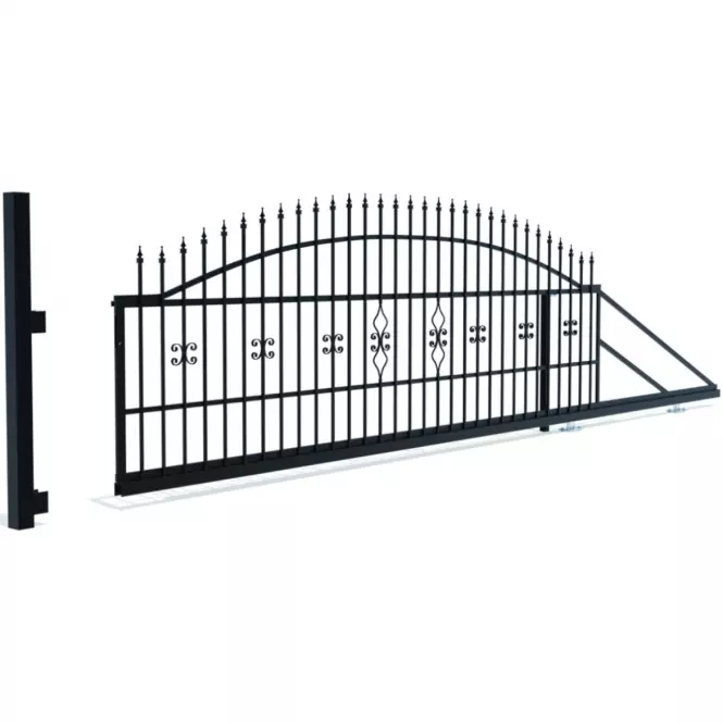 Brama przesuwna Tola 2 4m/1,44m prawa Zn+Ral9005