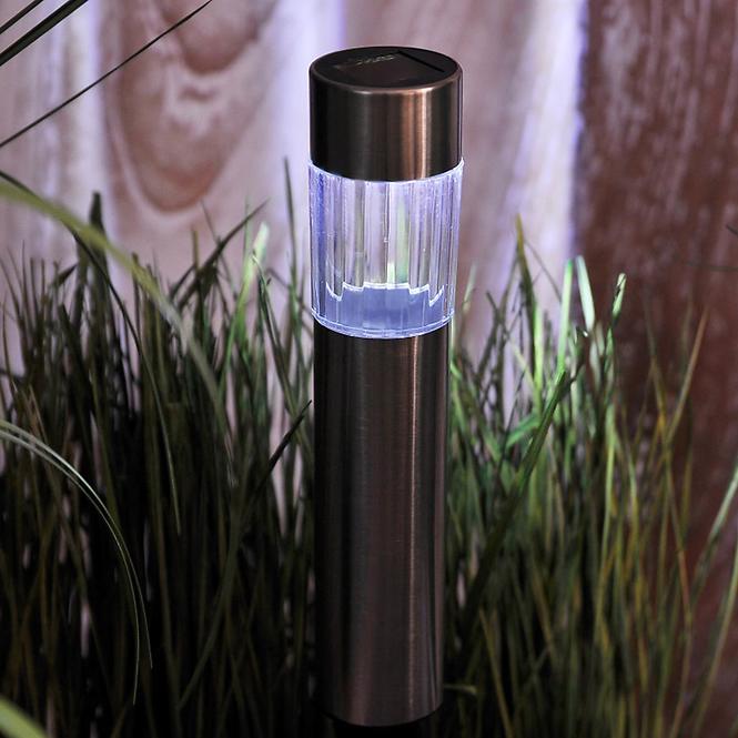 Lampa solarna 1 LED BY-131574 Mini Tuba Inox