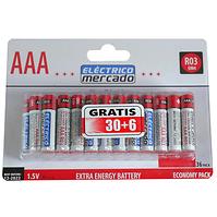 Baterie ZnCl AAA R03 36szt
