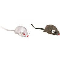 Mysz szara i biała z dzwonkiem 2szt/op TX-4069