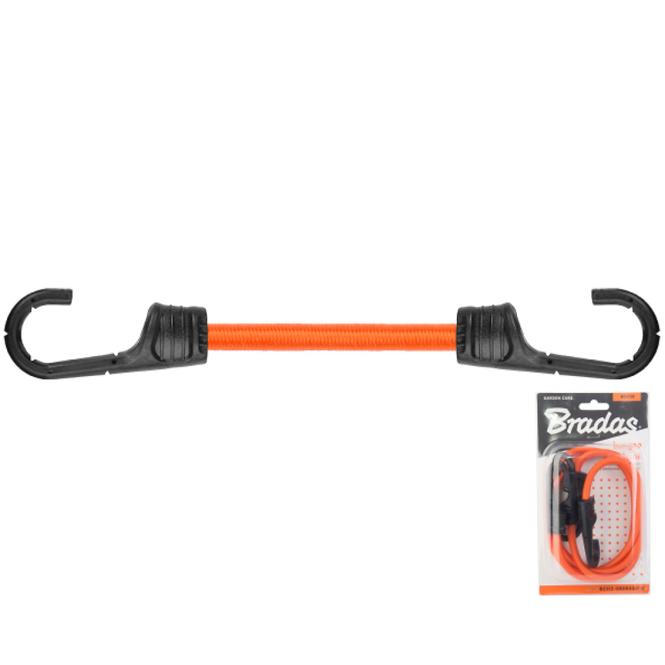 Guma elastyczna z hakiem metalowym pokrytym PVC BUNGEE CORD HOOK 2szt. x 80cm