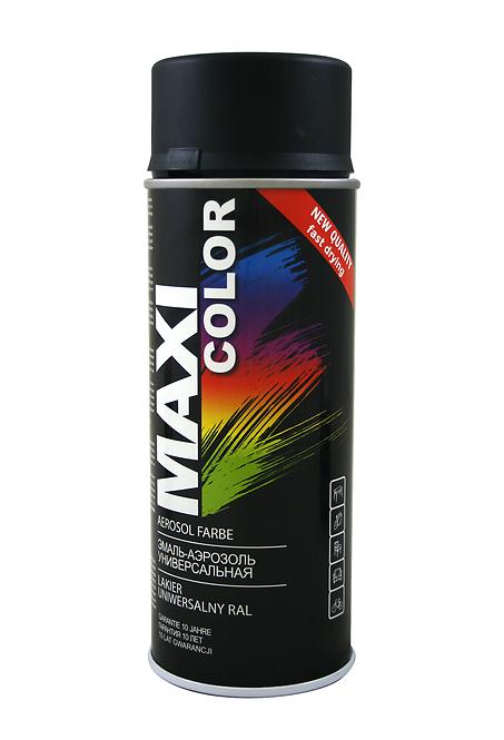 Farba w sprayu Motip Dupli Maxi Color Lakier do drewna i metalu RAL 9005 czarny mat 400 ml