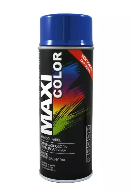 Farba w sprayu Motip Dupli Maxi Color Lakier do drewna i metalu RAL 5010 niebieski 400 ml