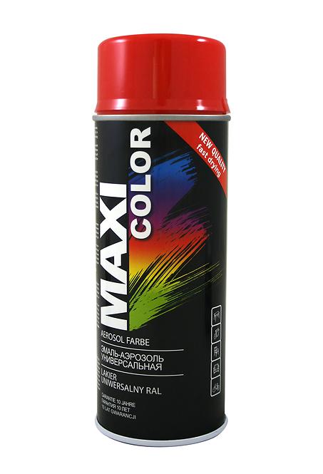 Farba w sprayu Motip Dupli Maxi Color Lakier do drewna i metalu RAL 3000 czerwony 400 ml