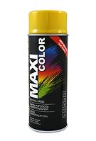Farba w sprayu Motip Dupli Maxi Color Lakier do drewna i metalu RAL 1021 żółty 400 ml