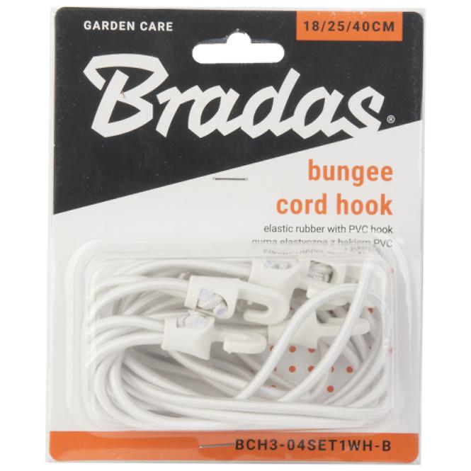 Zestaw gum z hakiem PVC BUNGEE CORD HOOK 2x18cm / 2x25cm / 2x40cm,