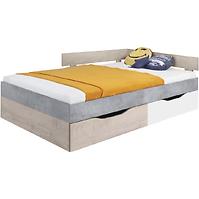 Łóżko Sigma 124 SI16 beton/biały/dąb