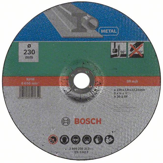 Bosch Tarcza tnąca do metalu 230 mm wygięta