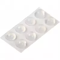 Odbojniki tłumiące przezroczyste wysokość 7,8mm średnica 16mm 8szt.