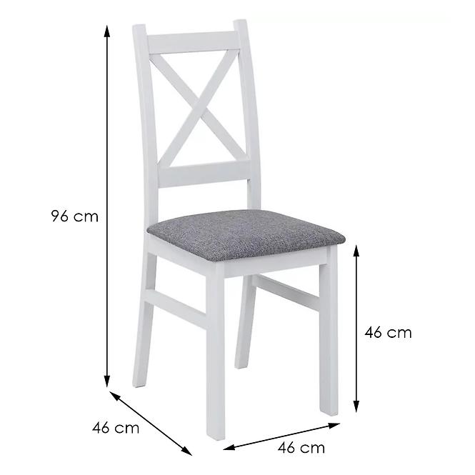 Krzesło Alina biały/szary