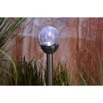Lampa solarna 2 LED Stal Kula 11