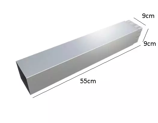 Rura 50CM szara