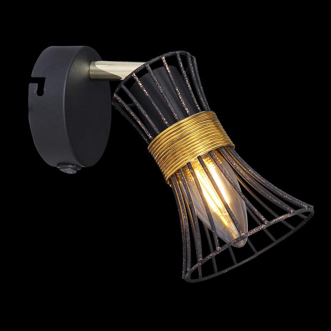 Lampa Drut  54814-1 czarno-złoty LS1