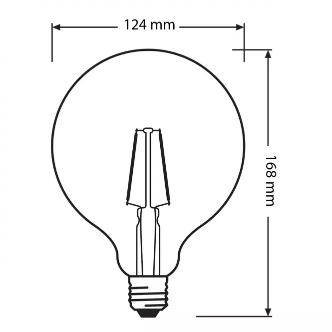 Żarówka LED OSRAM G125 E27 6,5W 2700K