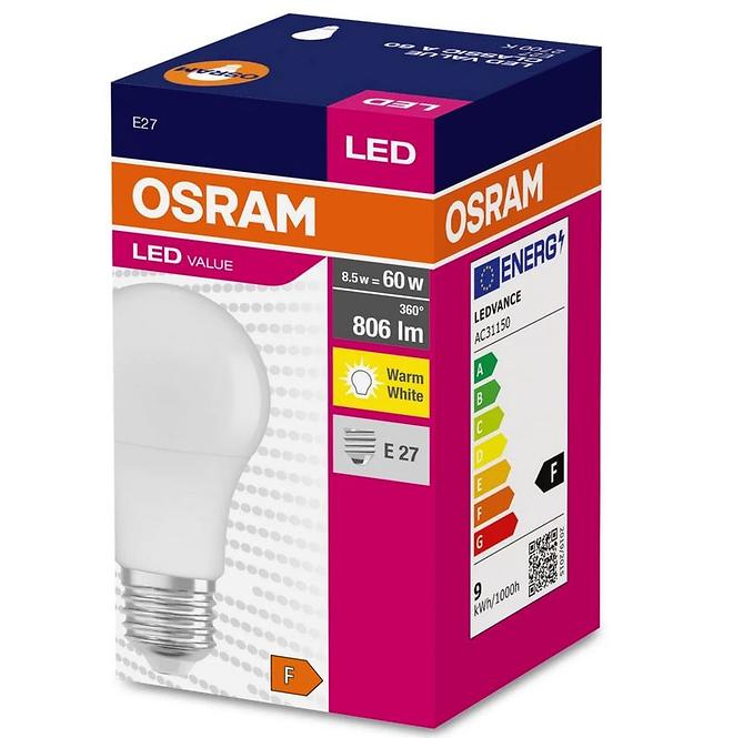 Żarówka LED 8,5W/827 E27 VALUE CL A 60