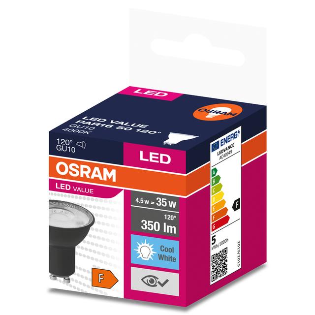 Żarówka LED Osram  GU10 4,5W 4000K czarna