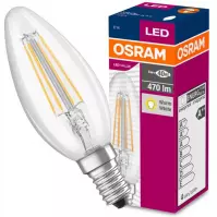 Żarówka OSRAM LED Fila Value świeczka E14 4W 40W 470LM 827