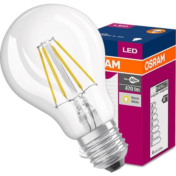 Żarówka OSRAM LED Fila Value CL A60 E27 4W 40W 470LM 827