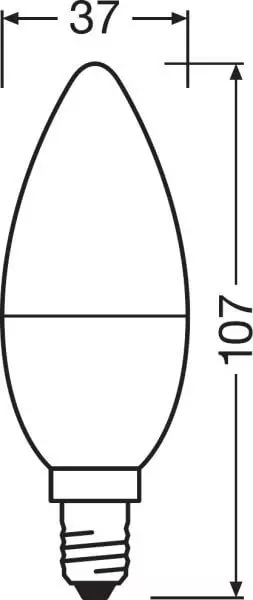 Żarówka LED OSRAM E14 RGB B35 4,9W z pilotem