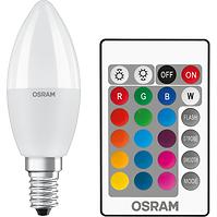 Żarówka LED OSRAM E14 RGB B35 4,9W z pilotem