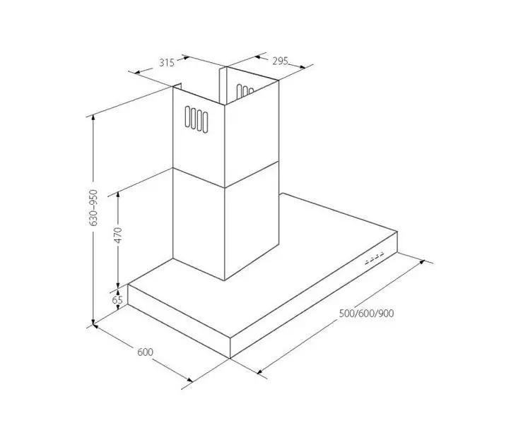 Okap WK-4 Feniks Glass eco 60 czarny