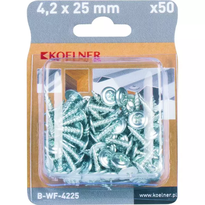 Koelner Wkręt z Łbem Płaskim 4,2 x 25mm