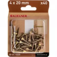 Koelner Wkręt Hartowany z Łbem Stożkowym 4 x 20mm