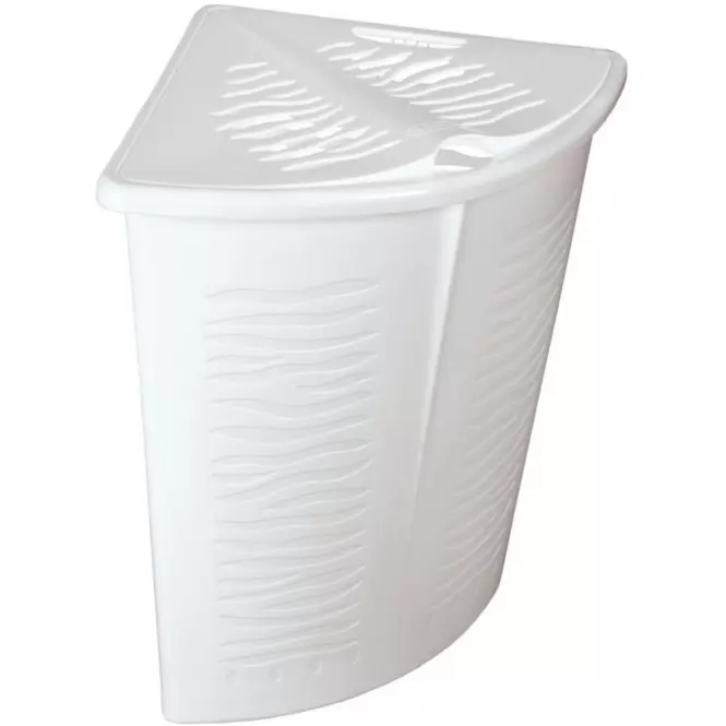 Kosz narożny Zebra 45l 1402 biały