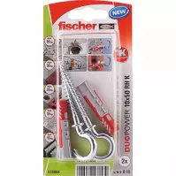 Fischer Kołek uniwersalny DUOPOWER z hakiem okrągłym 10x50 RH K