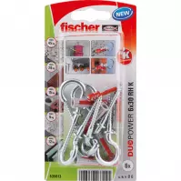 Fischer Kołek uniwersalny Duopower z hakiem okrągłym 6x30 RH K