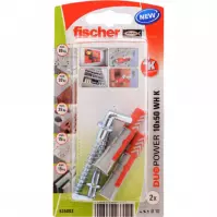 Fischer Kołek uniwersalny Duopower z hakiem prostym 10x50 wh k