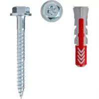 Fischer Kołek uniwersalny Duopower z wkrętem 10x50 s k nv