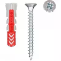 Fischer Kołek uniwersalny Duopower  z wkrętem 6x30 s k nv