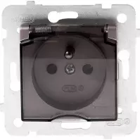 Gniazdo hermetyczne GPH-1Qz/M z/U tytan rosa