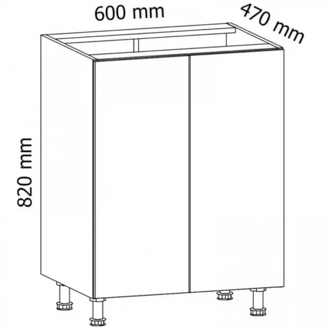 Szafka kuchenna Gardena D60 grey