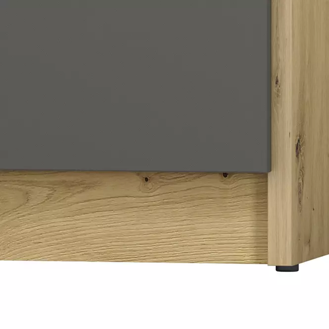 Biurko Fini 08 dąb artisan/biały/antracyt